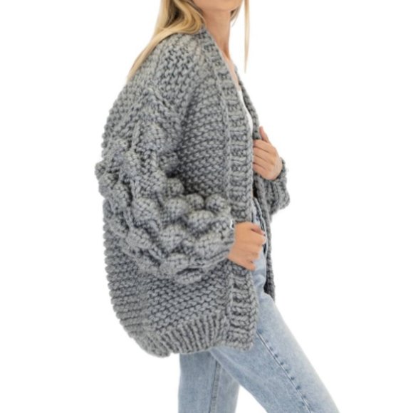 Seven Sisters Bubble Knit Cardigan - Picture 1 of 5